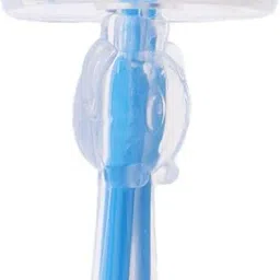 Infant Soft Teeth Toothbrush Silicone Baby Child Kids Dental Care Blue image 2