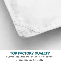 Bright Décor All-Season 300 GSM 1-Piece Double-Reversible Bed Comforter/Quilt/Blanket/Rajai - Down Alternative Quilted Duvet Insert with Corner Ties - Winter Warm - Machine Washable - Red and Grey image 3