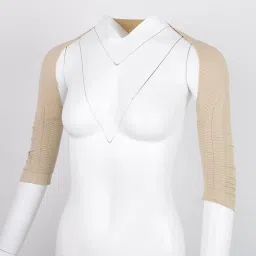 atorse Shoulder Arm Control Shaper Short Sleeve Slimmer Shapewear Armwear L Beige image 4