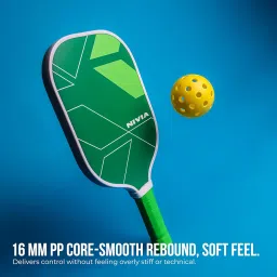 Nivia K-500 Pickleball Paddle, Fibreglass Surface,16 mm Thickness, Paddle Cover Bag, Cushion Comfort Handle Grip, Durable Pickleball Paddle, Outdoor Game Kit for Kids & Adults (Green) image 2