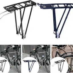 ATORSE Bike Cargo Rack Sturdy Bike Rear Rack for Road Bikes Delivery Commuting with Clamp image 1