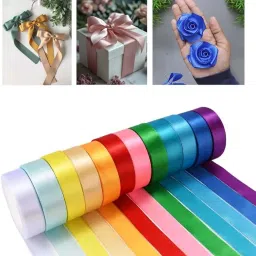 Craft Affair | Satin Ribbon (Half Inch, 20meter) for DIY Crafts Gift Wrapping Party Decoration Flower Making-Beige image 2