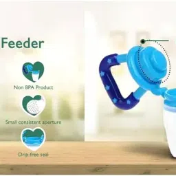 Baby Feeding Combo Set | 6 in 1 Baby Feeder Bottle, Food Feeder, Silicone Spoon, Teether, Finger Brush & Bib | Newborn Baby Feeding Essentials Kit | BPA Free, Safe & Easy to Clean image 2