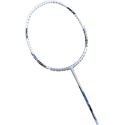 Li-Ning Super Series SS99PLUS Strung Badminton Racquet -Silver/White/Blue image 2