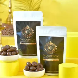Keeros Diwali Gift Hamper with Chocolate-Coated Almonds & Cashews, Tasty & Crunchy Supersnacks| Nutritious Superfoods in a Diwali Gift Hamper | Ideal for Healthy Snacking image 2