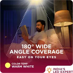 GOURAV 9W LED Bulb Warm White B22 Base Pack of 4 | Extra Bright | Glare-Free | 270° Beam | Flicker-Free | Instant Light | Retrofit | 1-Year Warranty | Energy Efficient image 2