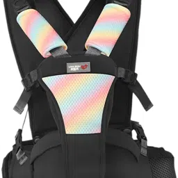 SNAPPSY Baby Carrier with Hip Seat Breathable Ergonomic for 3-36 Month Shopping Baby Black image 3