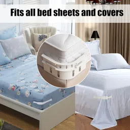 4PCS Bedsheet Holder Clip for Bed, Bedsheet Holder Clip for Bed, Keep Sheets Firm and Tight on Any Size Mattress, Easy Installation for Neat Bed Making, Gray image 3