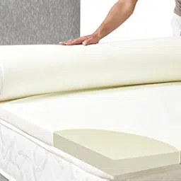 PumPum Silky Soft HR Foam Mattress Topper with Cover Single Bed, 2 Inch (72'' x 35'', White) image 4