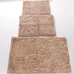 2xMicrofiber Bathroom Kitchen Mat Bath Shower Rug Rectangular Doormat Camel S image 4