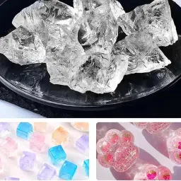 RAW NECESSITIES Crystal Clear Paraffin Gel Wax – Fully Refined Ice Wax for Candle Making, DIY Crafts, and Decorative Candles | Premium Transparent Wax for Unique Gel Candles (250, Grams) image 1