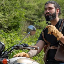 Thirst Aid Kit | Genuine Leather & Rugged Canvas Motorcycle Hydration Vest with 1.5L Bladder | Fully Adjustable Fits Over Jacket for Biking, Cycling, Hiking, Running (Mocha, Full Leather) image 3