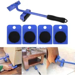 Dwiraa Furniture Lifter Mover Tool Set-Heavy Duty Furniture Shifting and Mover with 4 Sliders for Easy and Safe Moving, 360 Degree Rotatable Pads, Suitable for Sofas, and Refrigerators image 5