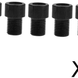 calandis Calandis™ 2X5X Presta to Schrader Valve Adaptor Converter Bike Pump Connector Black | Pumps | Bicycle Accessories | Cycling image 1