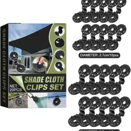 JAZZY PEARLS® 6x20Pcs Sun Shading Net Clip Tent Clips for Shade Netting Greenhouse Bird Nets image 4
