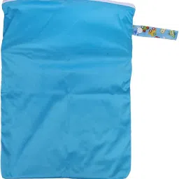 snappsy Waterproof Zip Baby Infant Cloth Diaper Nappy Pouch Bag Reusable Blue Car image 4