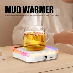 CHEOTIME Coffee Mug Warmer,Thermostatic Cup Warmer with 3 Temperature Settings,Fast Heating Desk Accessory for Coffee,Tea,Milk,and Beverages,for Office or Home Use image 1