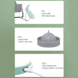 Lipzie [𝟏𝟓 𝐘𝐄𝐀𝐑𝐒 𝐖𝐀𝐑𝐑𝐀𝐍𝐓𝐘] Portable Electric Citrus Juicer – USB Rechargeable Juicer Blender for Oranges, Mosambi & More – Compact & Wireless for Kitchen or Travel Use image 5