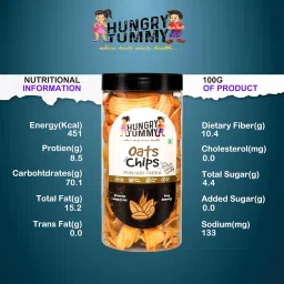 HUNGRY TUMMY Oats and Brown Rice Chips Combo Pack, Punjabi Tadka & Cocktail Masala, High Protein Gluten-Free Snacks, 150g Each, Pack of 2 image 5