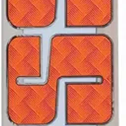 SS Orange English Willow Cricket Bat, Short Handle (Color may vary) image 1