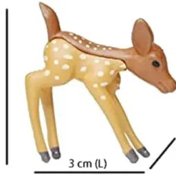 Wonderland (Set of 2 Playing Deer Garden Miniature Toy for Indoor & Outdoor Use, 1 Inch image 1