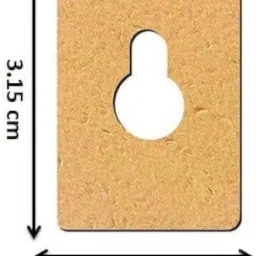 3 Piece 16 x 16 Inch 3.3mm Thickness MDF Boards with 3 Hook for Art and Craft, Wood MDF Sheets for Craft Work, DIY MDF Cutouts (16 x 16 inch Set of 3 + 3 Hook) image 1