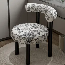 Meadawgs®& Vanity Chair Stable Decoration Comfortable for Apartment Living Room Bedroom Black Leg|Home & Garden | Furniture | Chairs image 2