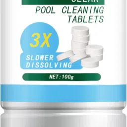 JAZZY PEARLS® 3xChlorine Tablet Durable Pool Cleaning Tools for Pond Swimming Pool Fountains 100g image 2