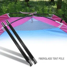 Inditradition Replacement Tent Pole Sticks for 4 Person Capacity Tents, Fiberglass Make (Black, 1 Pair, 7+7 Sticks, 155 Inches) image 3