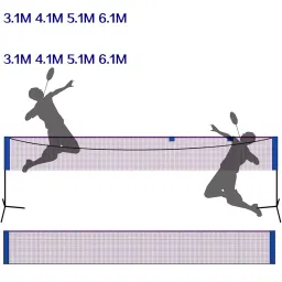 JAZZY PEARLS® Badminton Net Durable Tennis Volleyball Net for Playing Kids Adult Courtyard 6.1m|Sporting Goods|Tennis & Racquet Sports|Badminton|1 Badminton Net image 3