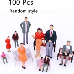 100 pcs Miniature,Dolls House People, Miniature Toys for Many Model Scene layouts of Trains and Railways,Suitable for Giving to Model Enthusiasts image 2