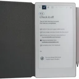 ZhaoCo Case for Remarkable Paper Pro Move 7.3 inch, PU Leather Slim Lightweight Book Folio Protective Magnetic Cover - Cyan image 3