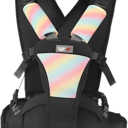 SNAPPSY Baby Carrier with Hip Seat Breathable Ergonomic for 3-36 Month Shopping Baby Black image 2