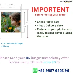 Doodle Kids Personalized Gifts Paper Mini Photos Prints Customized (7.5 x 9.5 Cm Pack Of 32) image 2