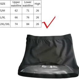 JAZZY PEARLS® 3xWaist Trimmer Activewear Sweatband Waist Sauna Vest for Yoga Pilates Fitness 2XL 3XL-Sporting Goods-Fitness Running & Yoga-Fitness Equipment & Gear-Toning Belts image 2