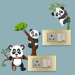 Rangoli Switch Board Stickers Standard Size Multicolor Vinyl 40 Inch by 20 cm Pack of 1 CodeSB-13 image 1