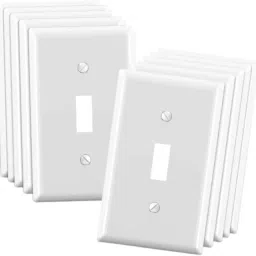 Jazzy Pearls® 10Pcs US Standard Outlet Plates Decor Wall Plates for Office Hotel Apartment 1 Small Hole|Home & Garden | Home Improvement | Electrical & Solar | Switch Plates & Outlet Covers image 5