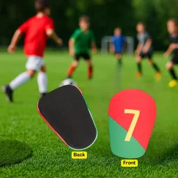 Flavizo Mini Shin Guards for Football, Lightweight Small Shin Pads Protective Gear for Kids Youth, Comfortable Shinpad for Football Training Matches, Durable Sports Shin Guard image 2