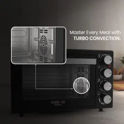 Link Mewto Fiera 28L, 1600W Oven Toaster & Grill, Motorised Convection Heating, Black | 2 Years Warranty image 1