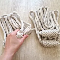 ESSELKAY Iyengar Yoga Wall Ropes, Premium Cotton, 2-Pack for Restorative & Anti-Gravity Poses image 4