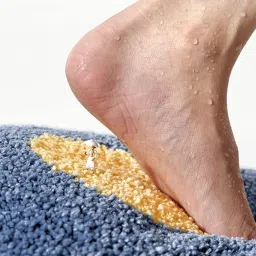 Roseate Triplet Super Soft Anti Skid (40x60 cm) Super Absorbent Mats Microfibre 2000 GSM Mat for Bathroom/Bedroom/Kitchen/Door Mat/Floor Mat Pack of 1 image 5