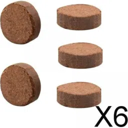 JAZZY PEARLS® 6x5Pcs Coconut Pith Block Lightweight Coconut Coir Soil for Home Yard Backyard image 1