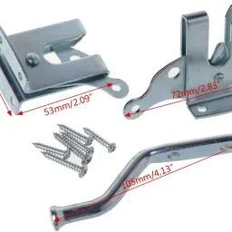 Iron Self Locking Gate Latch Gravity Safety Garden Door latches Gate Catch image 4