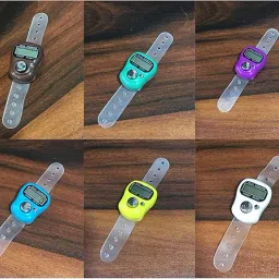 Aim Emporium Electronic Finger Counter,Pack Resettable 5 Digit LCD Electronic Digital Display Finger Hand Tally Counter Counting/Digital Counting Machine/Tasbeeh Counting Color Black Pack of 1. image 3