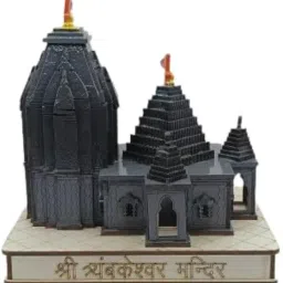 Shree Trimbakeshwar Color 3D Temple Model | Exquisite Miniature Replica of Trimbakeshwar Jyotirlinga Temple | Spiritual Home Decor Showpiece for Pooja Room, Mandir & Religious Gifting image 2