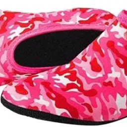 SHOPORA 2xSoft Water Shoes Stretchy Socks Yoga Swim Shoe Dive Sock Camo Red XXL Sporting Goods | Water Sports | Fins, Footwear & Gloves | Water Shoes | Men image 3