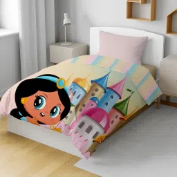 Home Plus Studios® Comforter Microfiber Reversible Jasmin Printed Tween Size 150GSM Ac Comforter Kids Blanket | Soft Light-Weight Bed All-Season Blanket 4-12 Years Kids (131 Cm x 185 Cm) image 3