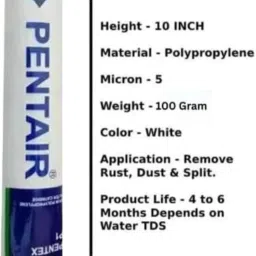 PP Spun Filter 10 inch Candle for RO Water Purifire with Spanner (Pack of 3) image 2