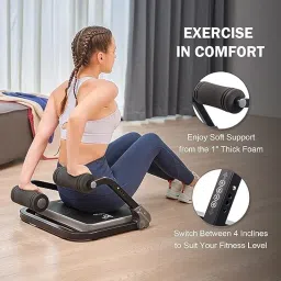 WIDE MART Gym Exercise Machine – Total Body Workout Equipment for Cardio, Core, Abs, Crunches & Strength Training Foldable Abdominal Exerciser for Men & Women image 3