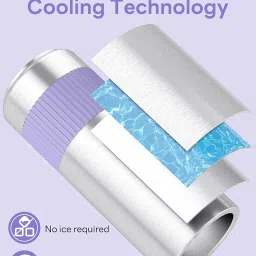 22oz Portable Breast Milk Cooler for Breastmilk Storage, Liquid Gold Saver 360° Cooling Keeps Milk Fresh for 24 Hours, Larger Capacity Breastmilk Chiller with 2pcs Bottles for Outdoor Mom image 4